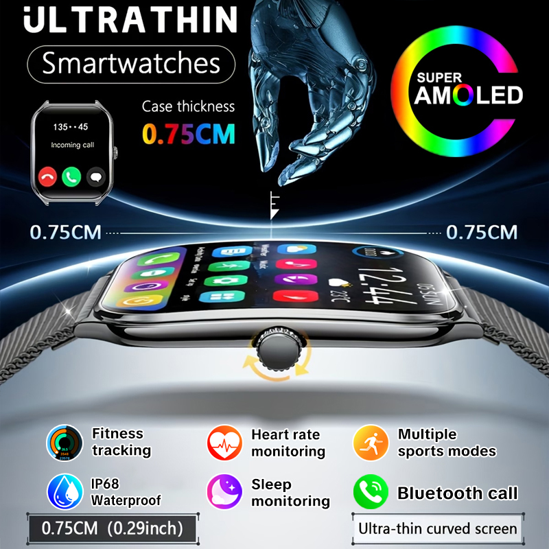 Aquatic Sports Performance - Nuovo Smartwatch Ultra Sottile per Uomo